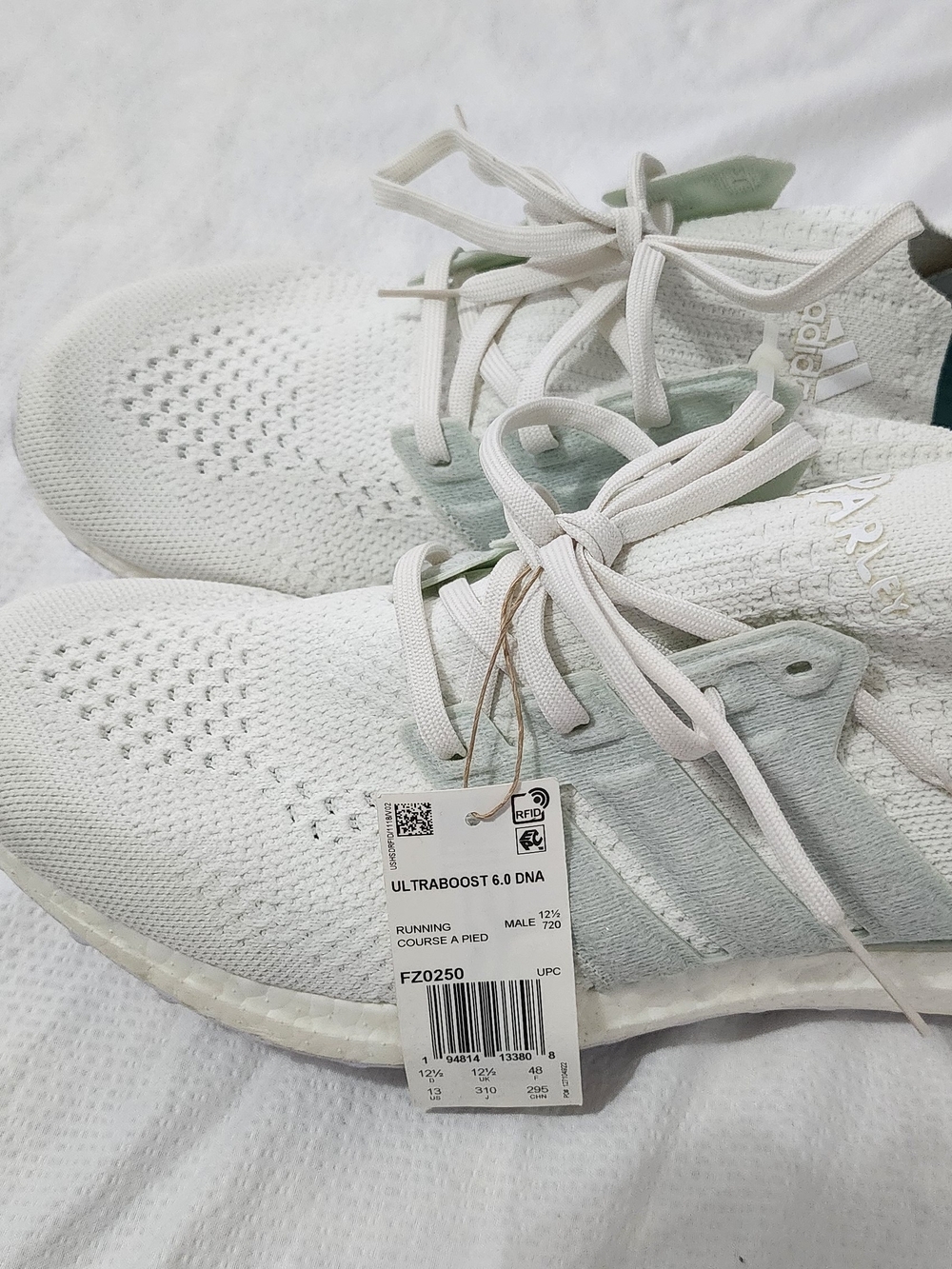 Adidas Ultraboost 6.0 DNA Mens White Knit Running Shoes